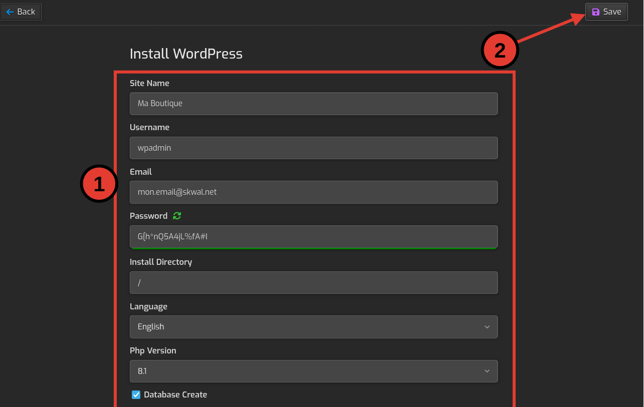 Mettre en place un hébergement web avec Skwal Heberg