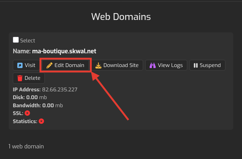 Mettre en place un hébergement web avec Skwal Heberg