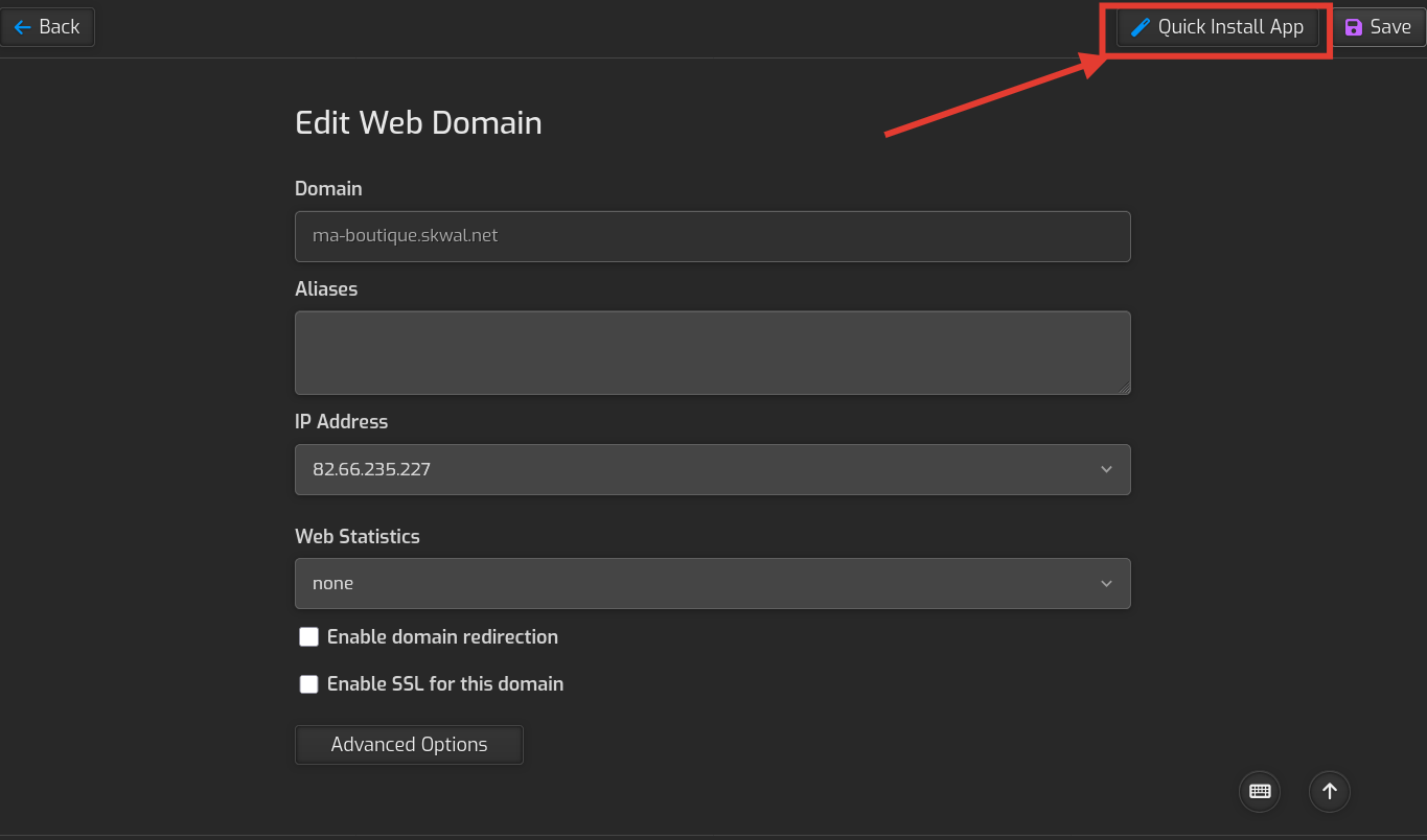 Mettre en place un hébergement web avec Skwal Heberg